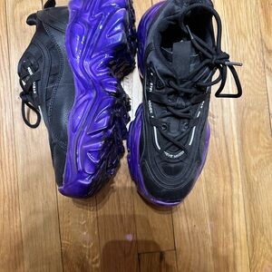 Steve Madden Black and Purple Sneakers